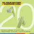 Skullcandy SMOKIN Buds Wireless Earbuds, Bluetooth Headphones, Noise Isolating Fit, Up to 20 Hours Battery, IPX4 Sweat and Water Resistant, Microphone for iPhone Android - Matcha